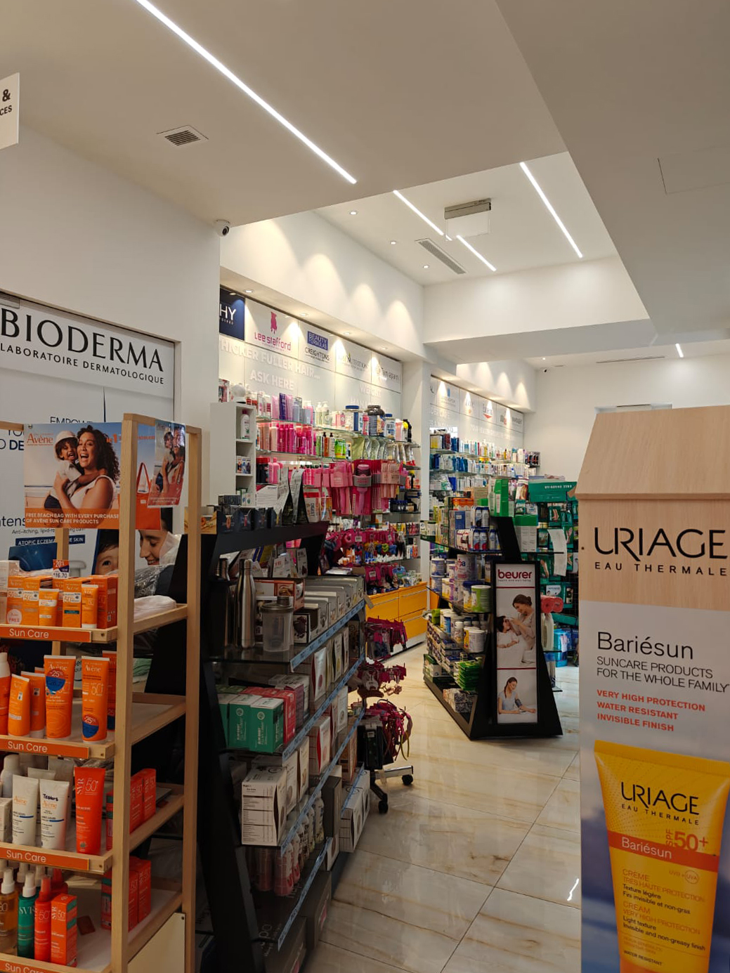 A photo of the hallway on the ground floor of the pharmacy