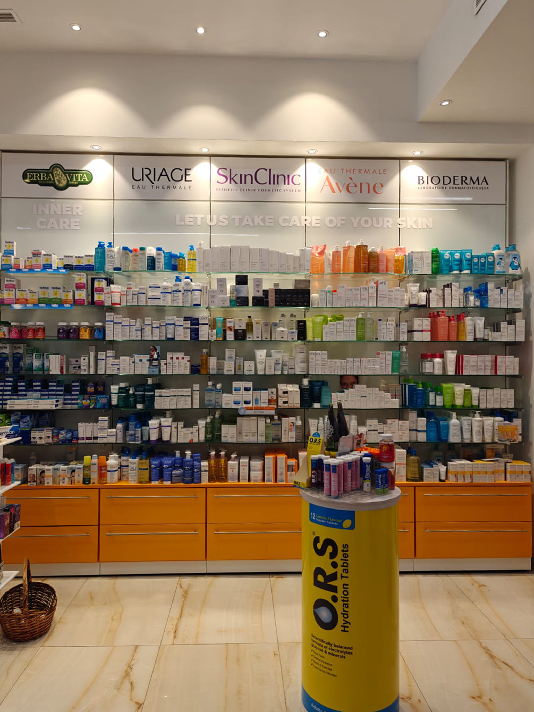 Our skincare section